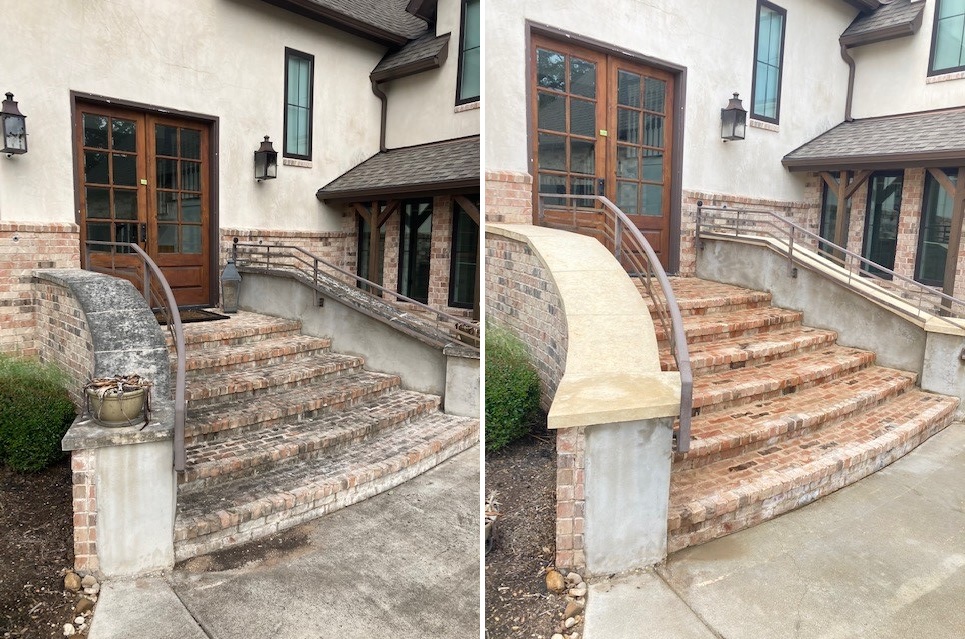 pressure washing before and after