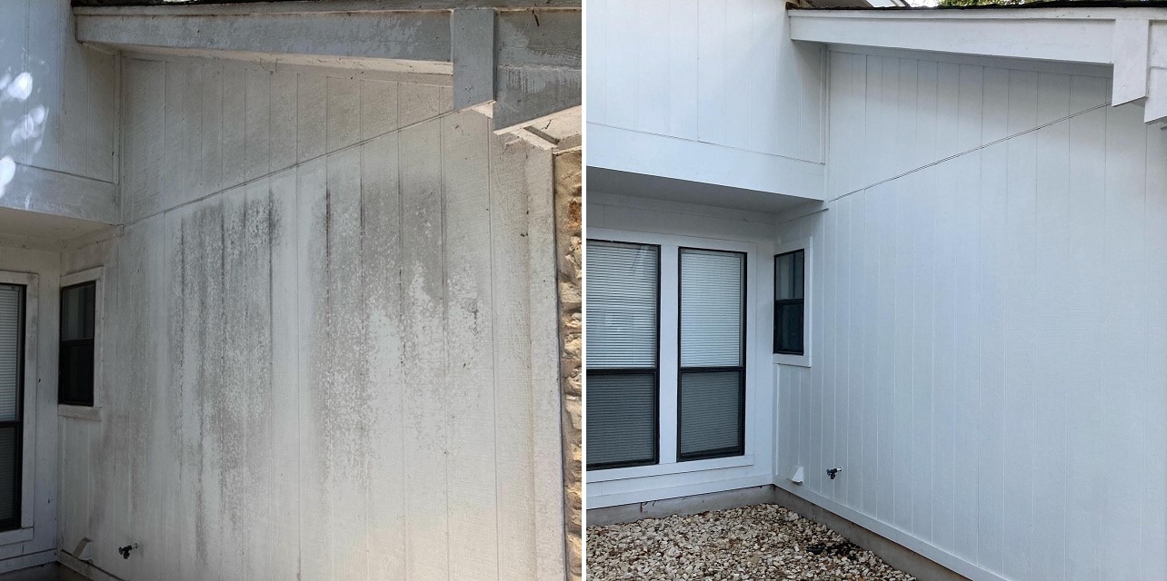 pressure washing before and after