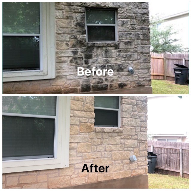 pressure washing before and after