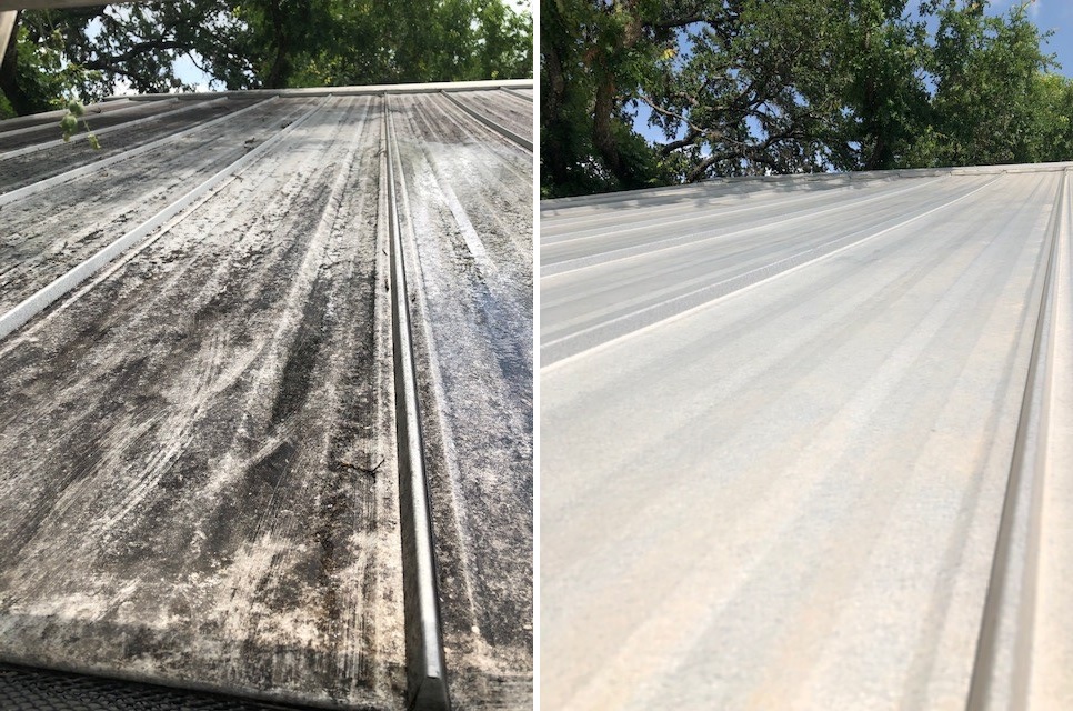 pressure washing before and after