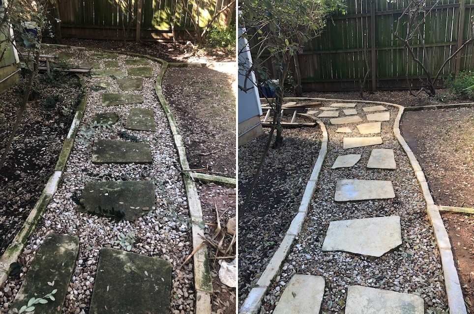 pressure washing before and after