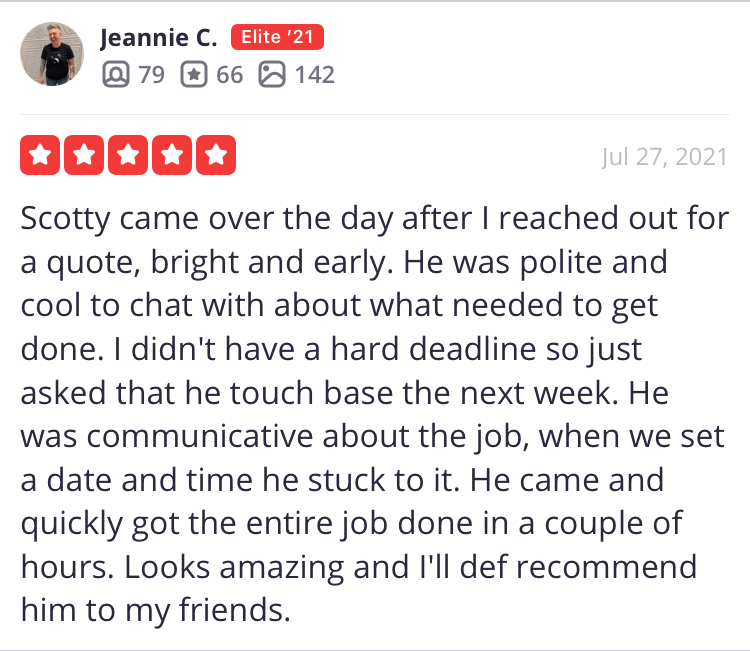 yelp review