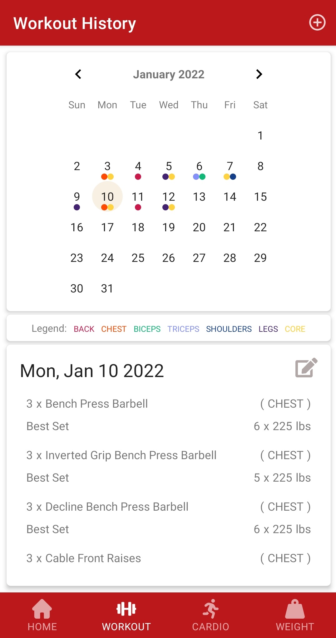 GymTrackr screenshot