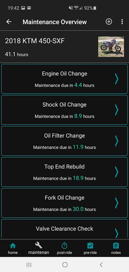 MotoMeter android app screenshot
